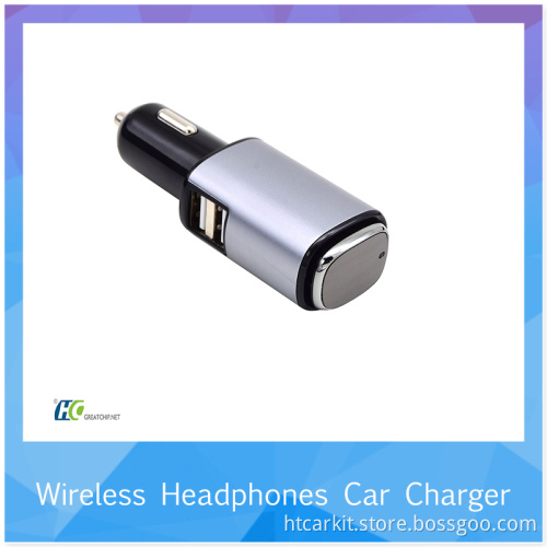 Bluetooth Earpiece with Car Charger best Noise Cancelling for Mobile Phone